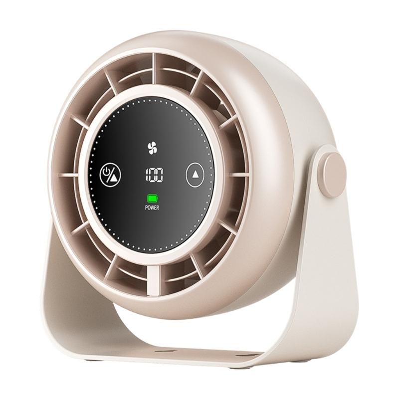 100 Speeds Digital Display Quiet Table Fan Low Noise Desktop High Speed Fan Portable Air Coolers Tool for Office Home