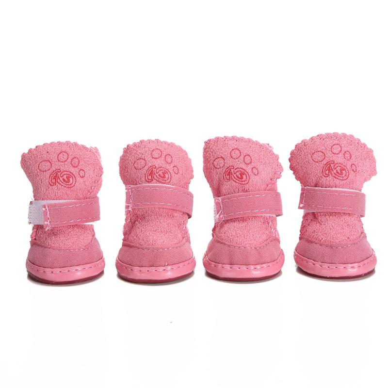 Pet Lambswool Snow Boots for Dogs - Warm Cotton Shoes for Puppies and Small Breeds