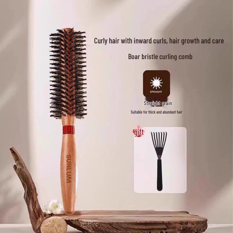LIEI Boar Bristle Round Styling Hairbrush