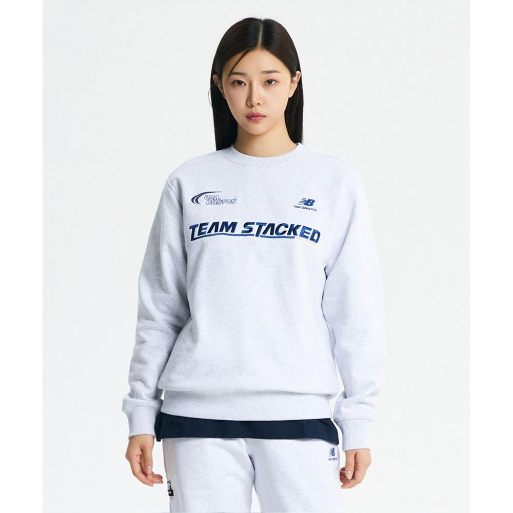 

NEW BALANCE NBNCD42923 UNI TEAM STACKED Толстовка с начесом SEMI-OVER FIT (Л/СЕРЫЙ)