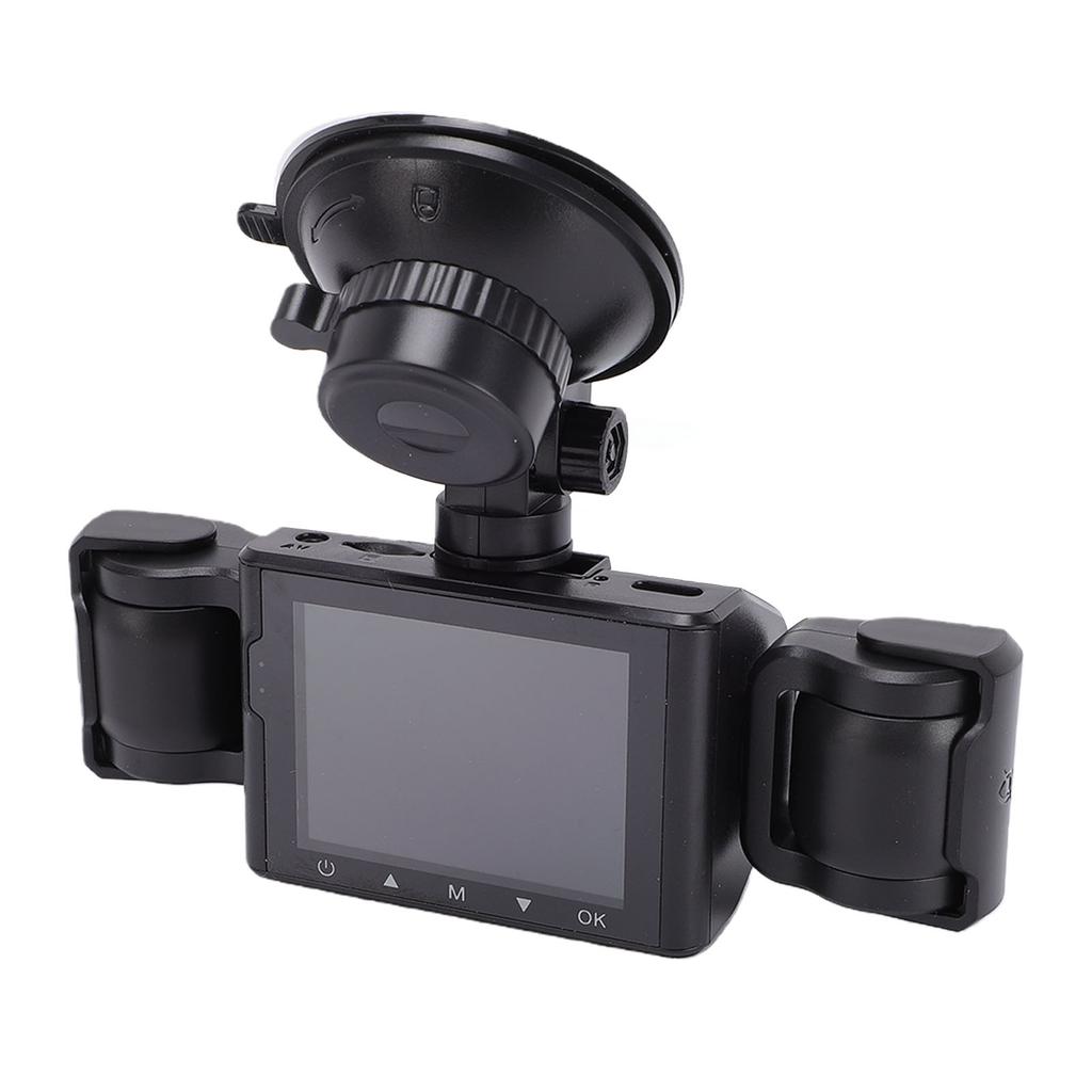 4 Channel Dash Cam 1080P 360 Degree Front and Rear Inside Dash Cam with Loop Recording 2.4 Inch Screen