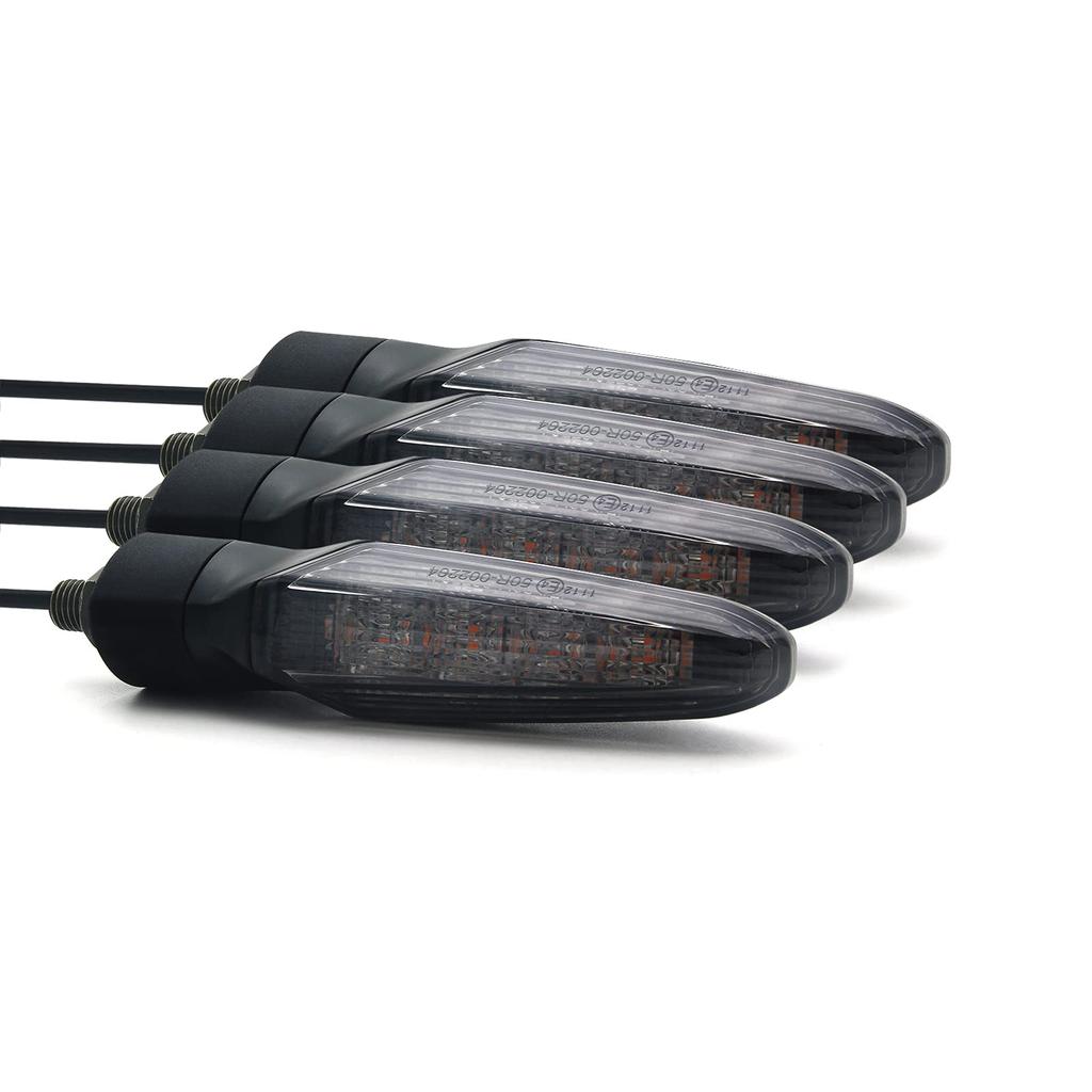 Universal Motorcycle Waterproof LED Turn Signal Lights for Yamaha Honda Suzuki 400 Four Turn High-Intensity MT-07/MT-09/XJR1300,