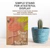 4pcs Decorative Photo Frame Support Plate With Substanding Extension Facing Support - Black - DD