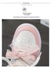 Girls' Leather Spring Bowknot Sneakers - White, Big Kids, Student-Friendly