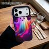 Phone Case: 2D Flat Design Suitable for iPhone 18 17 16 15 14 13 Pro Film Protective Case, Couple Style, Neon Rainbow, Christmas and Halloween Holiday