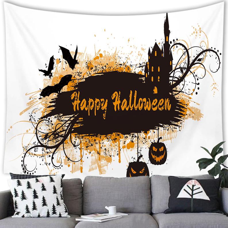 Celebrate Halloween Art Tapestry Wall Hanging Home Decor Tapestry Room Living Room Dorm Wall Decor Backdrop Cloth