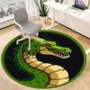 1pc Dragon, Fantasy Art Chair Carpet for Office, Round Non-Slip Durable Large Size Office Carpet, Suitable for Office, Beautiful Decoration