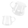 Transparente Tasse Hochborosilikatglas Kaffee Sharing Tasse Verbrühschutz zum Teetrinken(400ml )