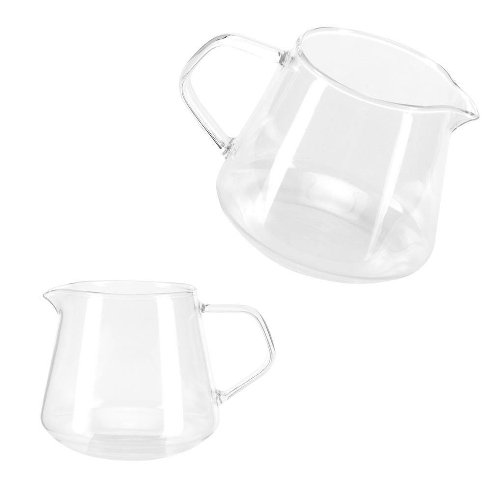 Transparente Tasse Hochborosilikatglas Kaffee Sharing Tasse Verbrühschutz zum Teetrinken(400ml )