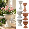 Gartentopf mit integrierter Drainage, Kunststoff-Blumenurne Pflanzgefäß, Kelchförmiger Blumentopf, Leichter Blumentopf mit Löchern für Innen Außen Terrasse