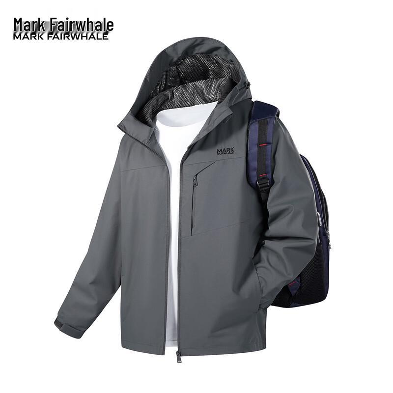 MARK FAIRWHALE Men s Hooded Windproof Work Jacket M