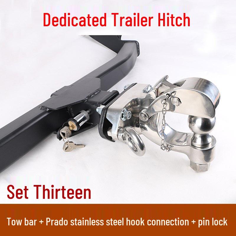 Toyota Fortuner/FJ Cruiser Tow Hook & Bar with Recovery Rack and Rear Trailer Hitch for Yacht