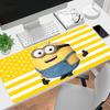 1Pc Yellow Minion Stars Gaming Mouse Pad Keyboard Desk Mat Non-slip Rubber Lock Edge Waterproof Computer Mousepad for Office Home Decor Y1563