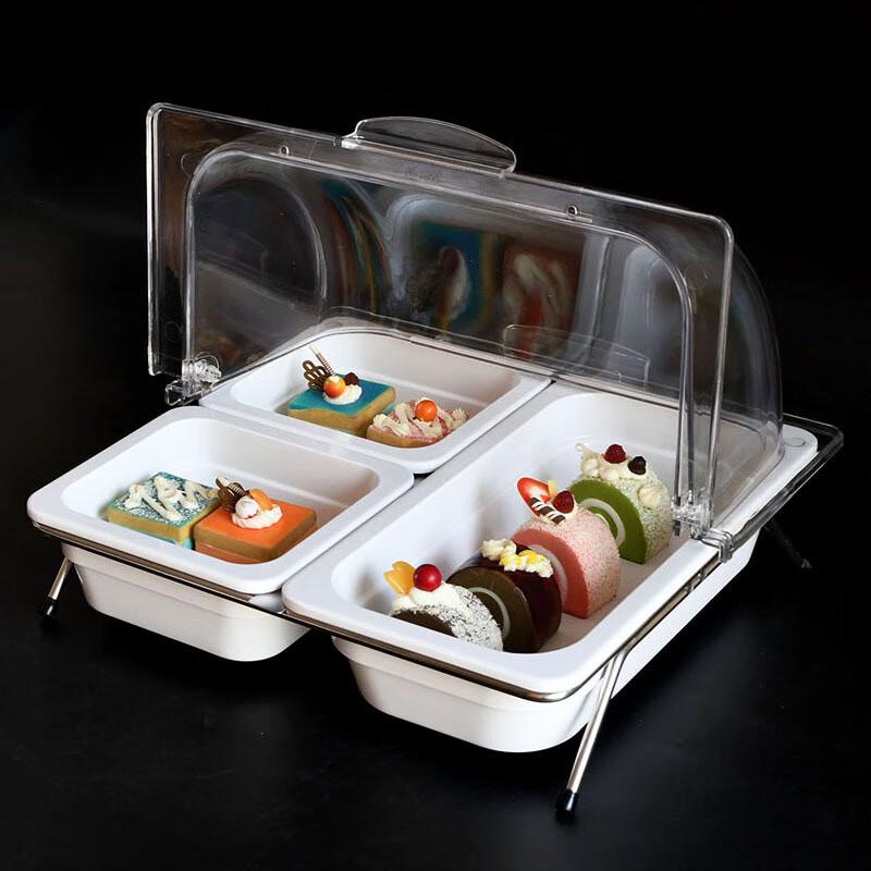 Di Rui En Buffet Cake Display Platter with Dust Cover