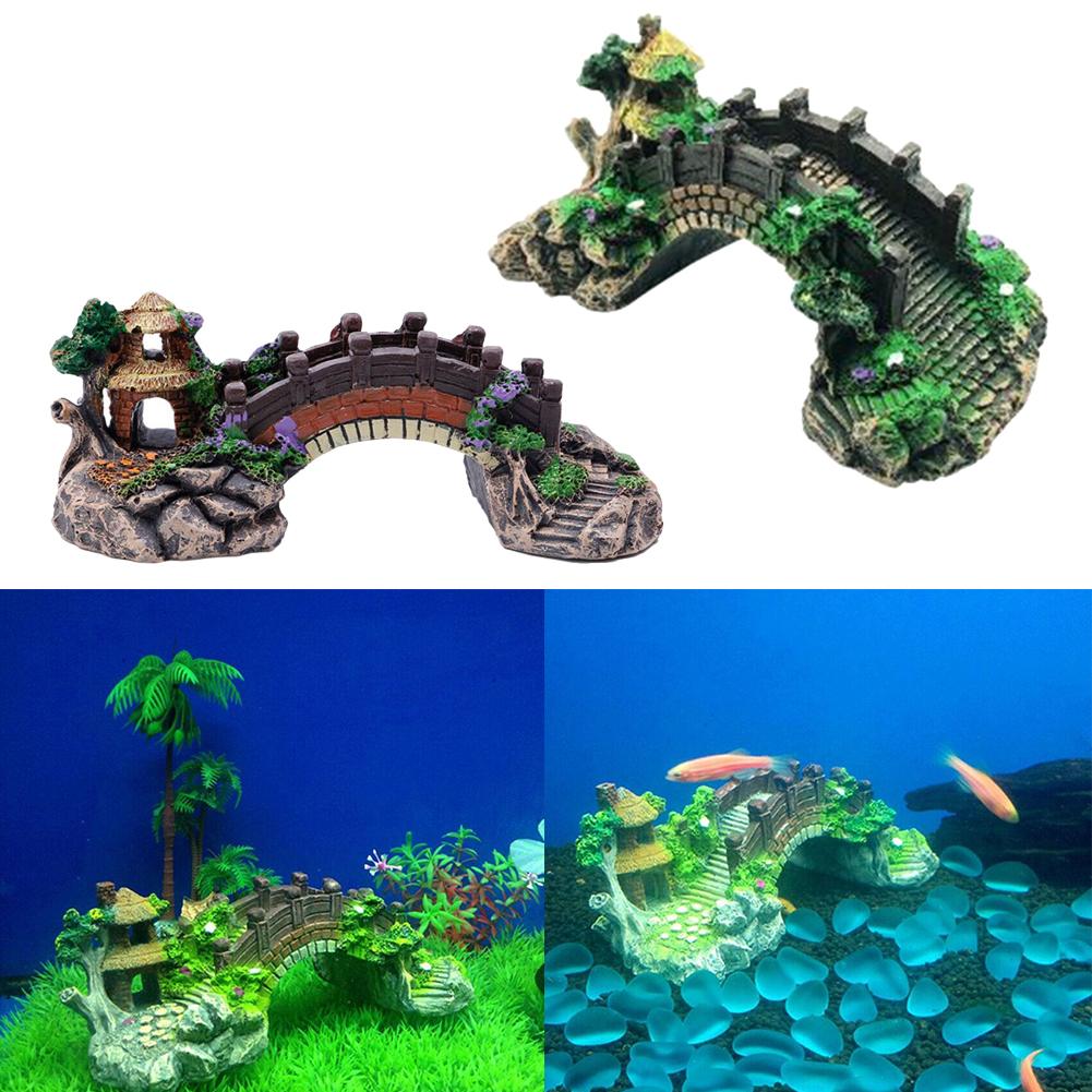 Brand New Resin Bridge Aquarium Decoration 1pcs Fish Tank Ornament Landscape Harmless Home Decor Insoluble In Water