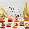 9 Pcs Fall Honeycomb Centerpieces Thanksgiving Paper Pumpkin Maple Leaf Turkey 3D Honeycomb Table Decoration for Autumn Harvest Party Favors