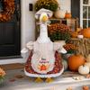Feiertagsgans Bekleidung für Gartendekoration Thanksgiving Veranda Outfits 23" Statue, Herbst Ahornblatt Gartenskulptur Verwandlungsanzüge Kürbis Kleidung,