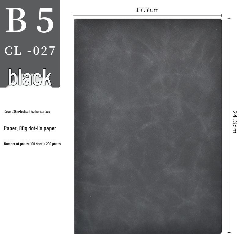 A5 PU Leather Sheepskin Notebook with Custom Logo - Business Diary & Meeting Minutes Book
