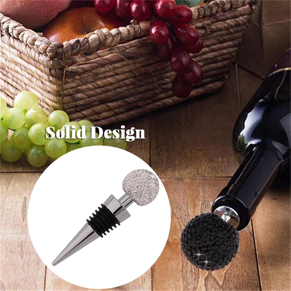 Sparkling Red Wine Bottle Stopper Glitter Cork Cute Funny Leakproof Cap Sealer Reusable Seal Saver Keeper Bar Man Gift