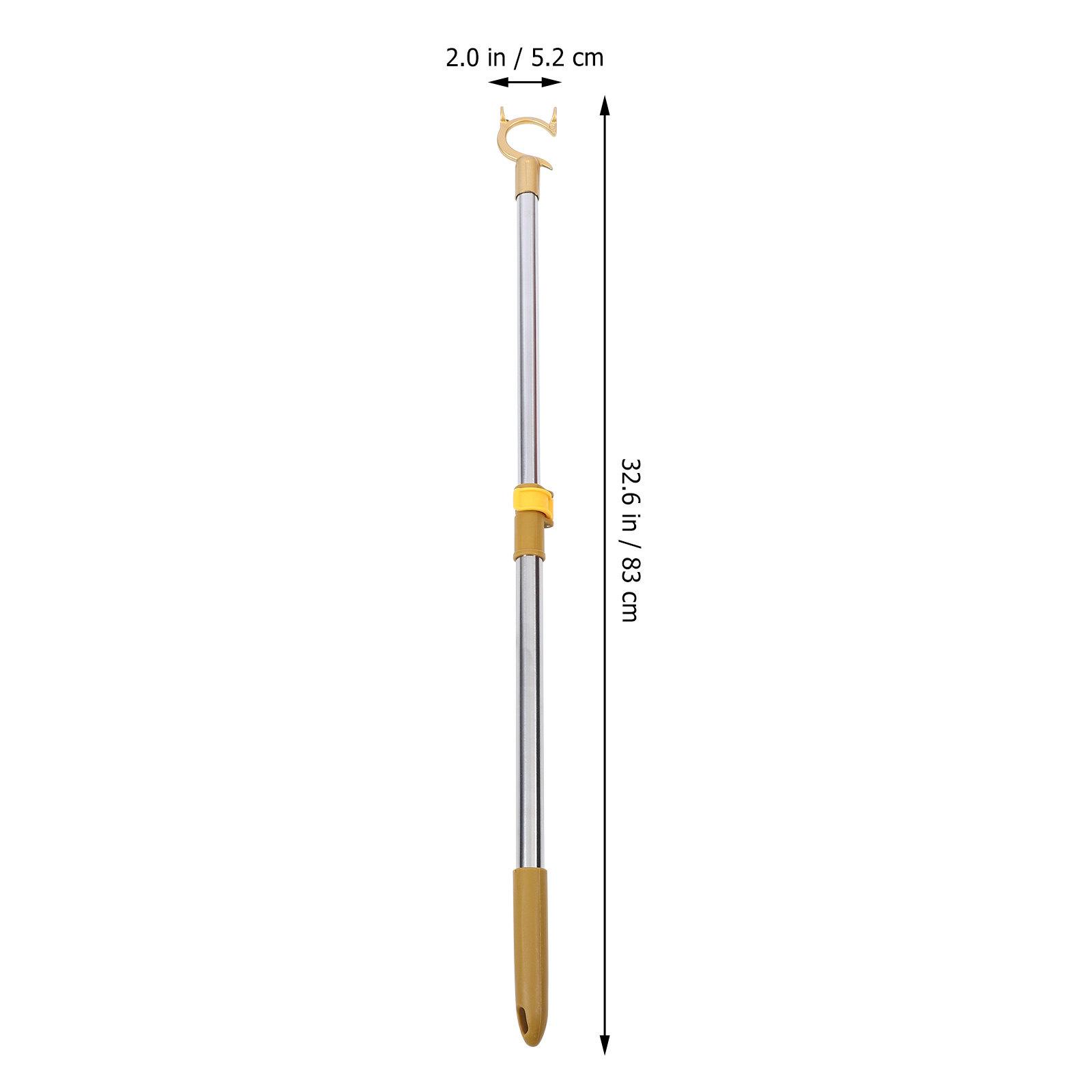 Stainless Steel Retractable Clothesline Rod Easy Stretch Adjustable Telescoping Closet Reach Pole for Hanging Garments other золотистый