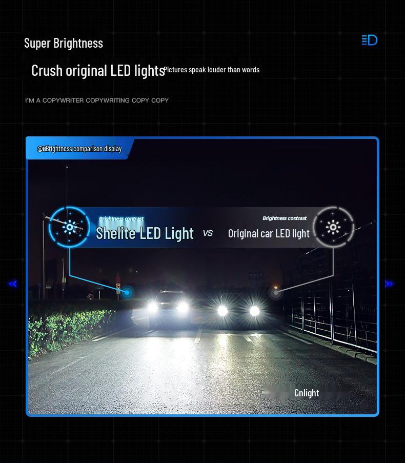 Shelite G-pro 110W LED Car Headlight H1H4H7H11 High/Low Beam