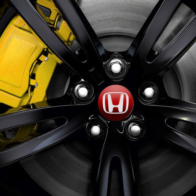 4pcs 56MM Car Wheel Center Hub Cap Logo Stickers Rim Cover For Honda Civic Odyssey Vezel Accord Pilot Fit XRV CRV HRV Dio