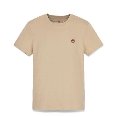 Logo Design Casual Breathable Slim Fit Short Sleeve T-Shirt Men Tops Earth-Tone A2EKJY94