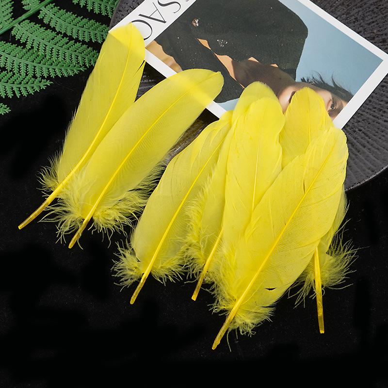 50 Colored Goose Feathers for DIY Dreamcatchers and Art Projects