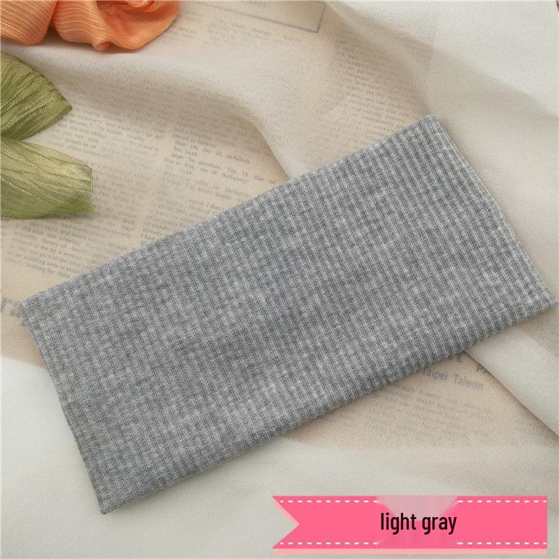 Unisex Wide-Edged Knitted Elastic Headband for Sports, Fitness, and Face Washing