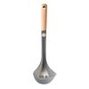 Silicone Kitchen Utensils Non Stick Spatula Pattern Soup Spoon Rice Scoop Beech Wood Handle Semi Transparent Steel Core Heat-Resistant Cooking Tool