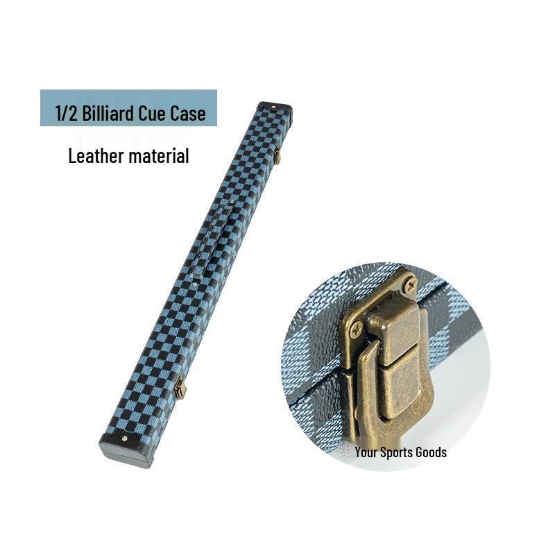 Professionelle zweiteilige Billard Queue Tasche, Ultra-Leicht Kunststoff Stahl, Zwei-Schlitz Design