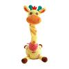 Musical Giraffe Toy with LED Lights Sings Dances Repeats What You Say Plush Giraffe Toy Baby Glowing Dancing Talking Stuffed