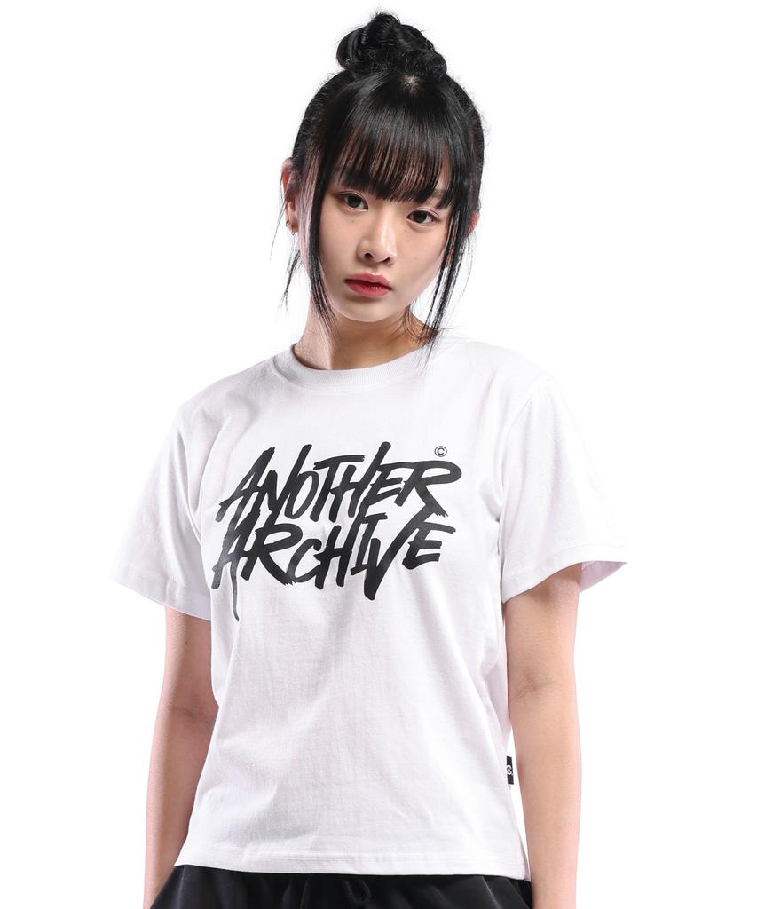 ANOTHER ARCHIVE Women'S Slim St Graffiti Short Sleeve T-Shirt_White