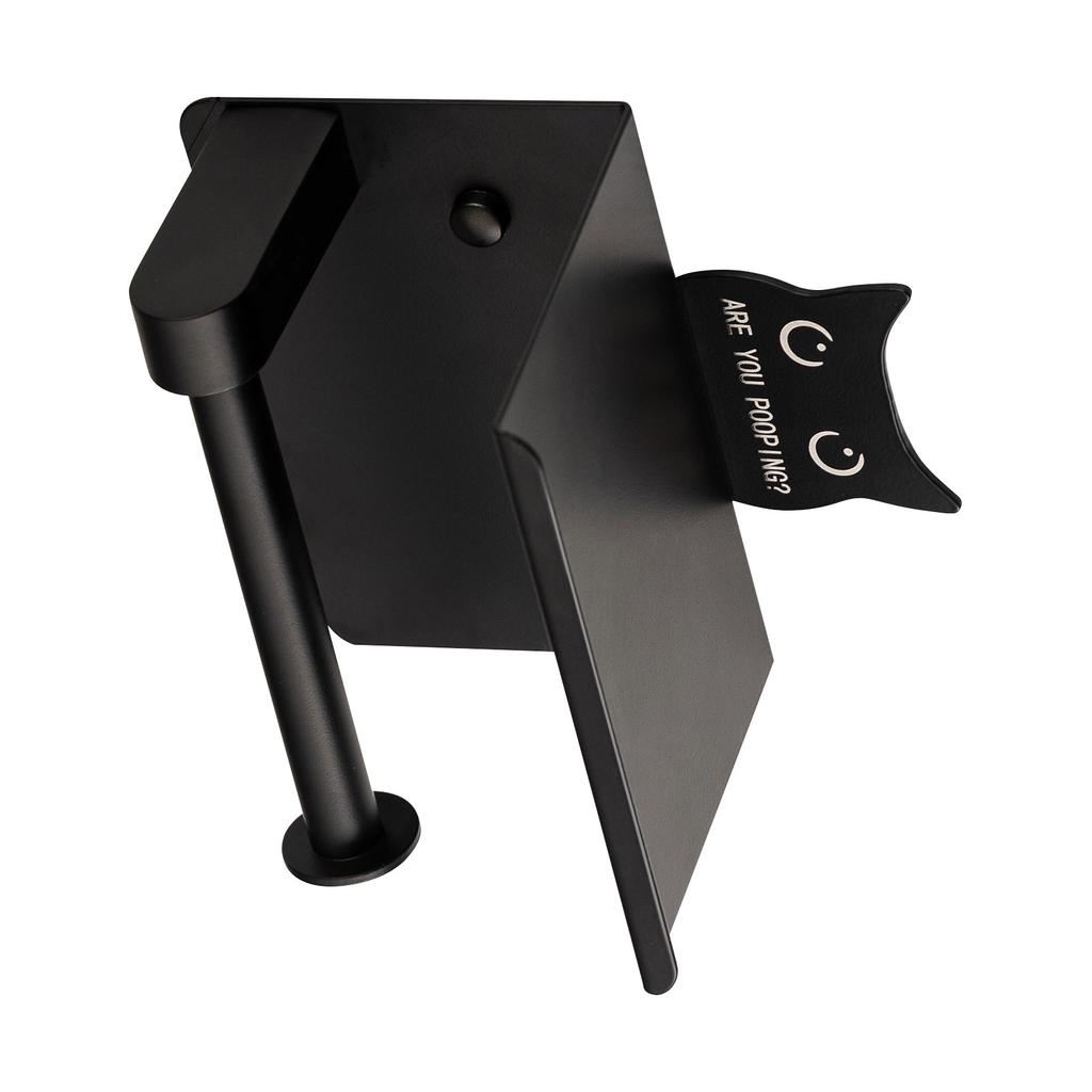 Space Saving Adhesive Toilet Paper Stand With Extra Platform For Phones And Small Items