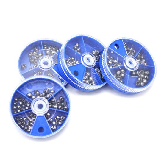60 gr/schachtel Metall Angeln Sinker Heavy Duty Meerwasser Süßwasser Floß Eis Pool Tiefer Tropfen Angeln Gewicht Perle Ball Outdoor Angeln zubehör