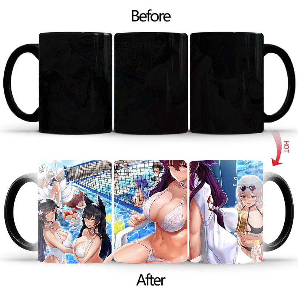 

Кружка Creative Pool Beauty Magic Mug BSKT-217 Сублимационные стаканы Цветные чашки Термочувствительные чашки Цветные кружки Кофейные чашки 301-400ml