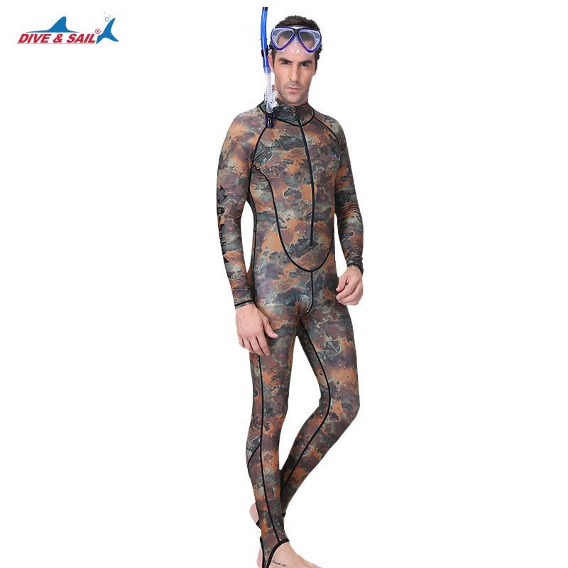 Manufacturer Camouflage Diving Suit Men s Multi-functional One-piece Sunscreen Front Zipper Swimsuit XXXL камуфляжный