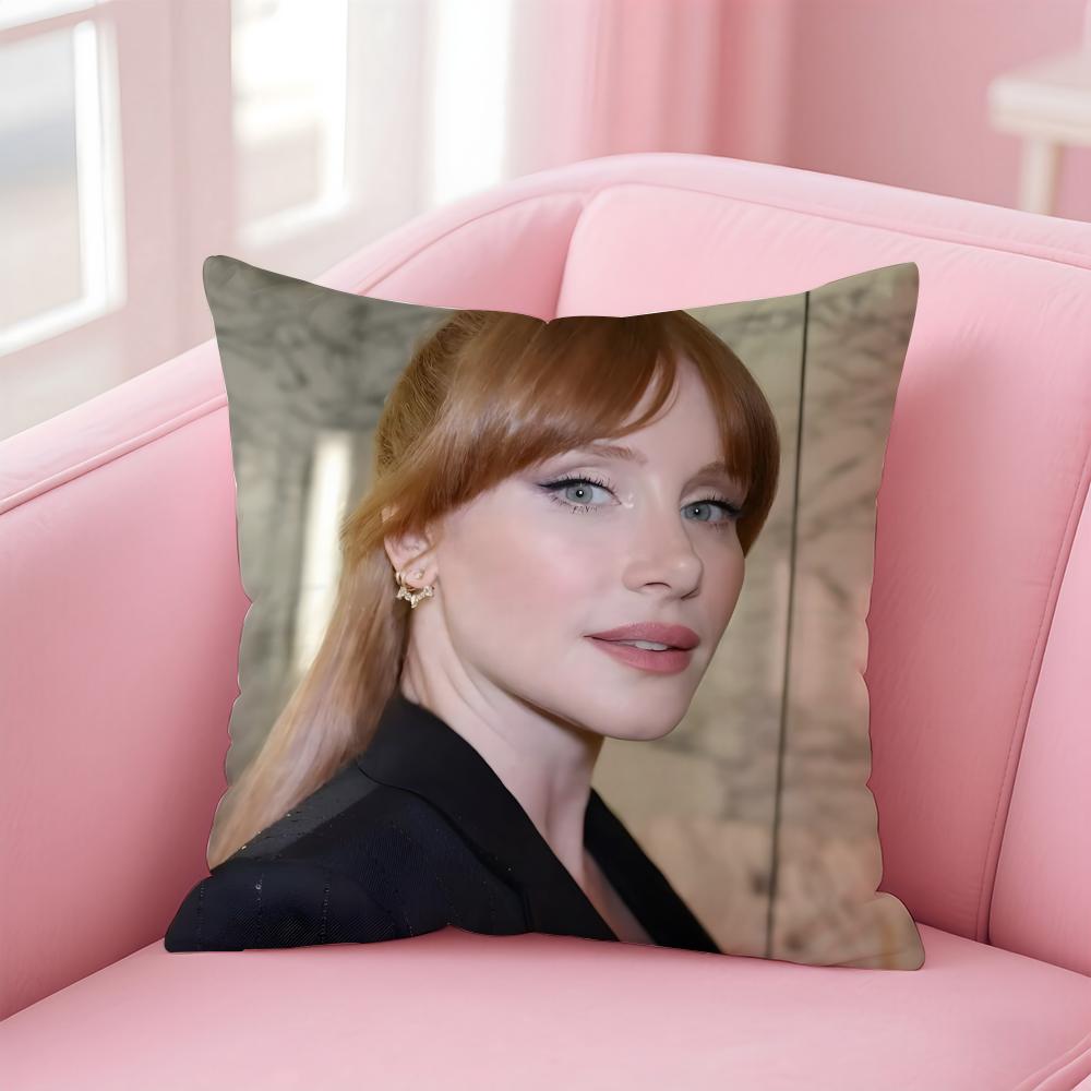 BBryce Dallas Howard Cushion Cover Pillowcase Short Plush Invisible Zipper Room Sofa Cushion Cover