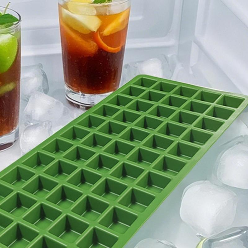 Quadratische Eiswürfelformen Flexible Silikonform für Kaffee Cocktails Platzsparend Stapelbare Eisform für Whiskeys