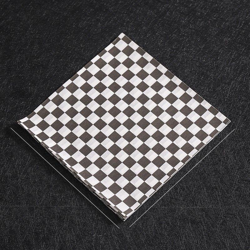 

OIMG Checkered Oil-proof Food Wrapping Paper