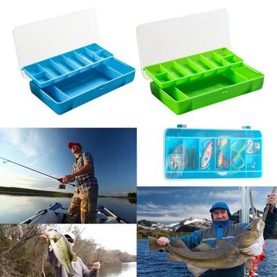 Clear Fishing Lure Box Double-layer Multi-Compartments Portable Waterproof Heavy Duty Artificial Fishing Bait Accessories Organizer Storage Case