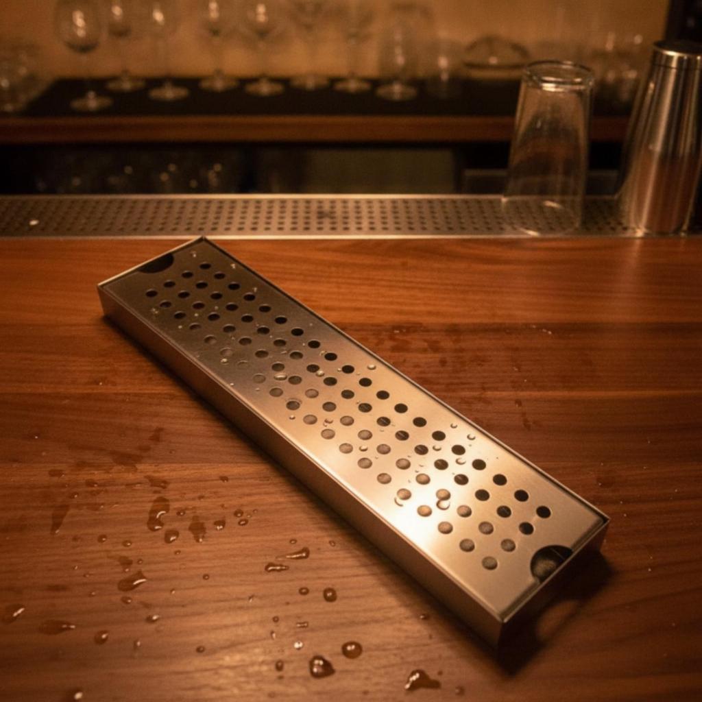 Drips Tray with Perforated Top RustResistant Coffee EasytoRinse Stainless Steel Drain Box