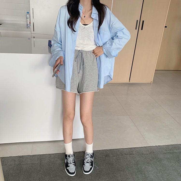 Wiosna 2024 Damska Bluzka w Koreańskim Stylu Luźna z Długim Rękawem Modna