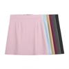 Summer Plus Size Women's Skirt Solid Colour Simple A-Line Elastic High Waist Half-body Skirt