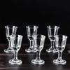 6 Stück Schnapsglas 10ml Kleine Kapazität Glas Spirituosenbecher Kelch Spirituosenbecher Weindispenser Großhandel Transparente Becher Trinkgeschirr