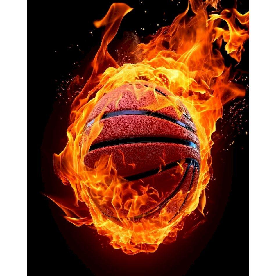 

CHENISTORY 5D DIY Diamond Embroidery Basketball Full Round Drill Decoration For Home Diamond Painting Home Wall Decor Craft Kits Full Round 30x40cm