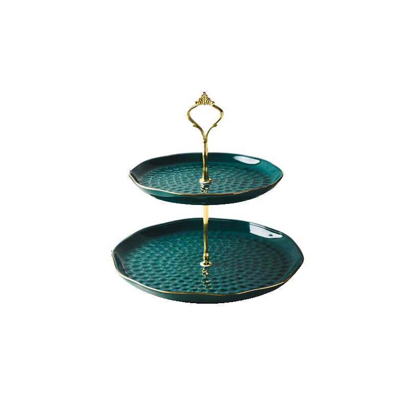 Nordic Light Luxury Ceramic Tiered Serving Plate