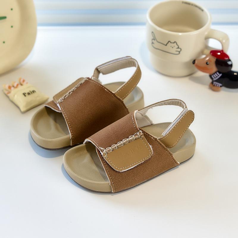 Kids Open Toe Summer Sandals Korean Style Casual Beach Shoes For Boys And Girls