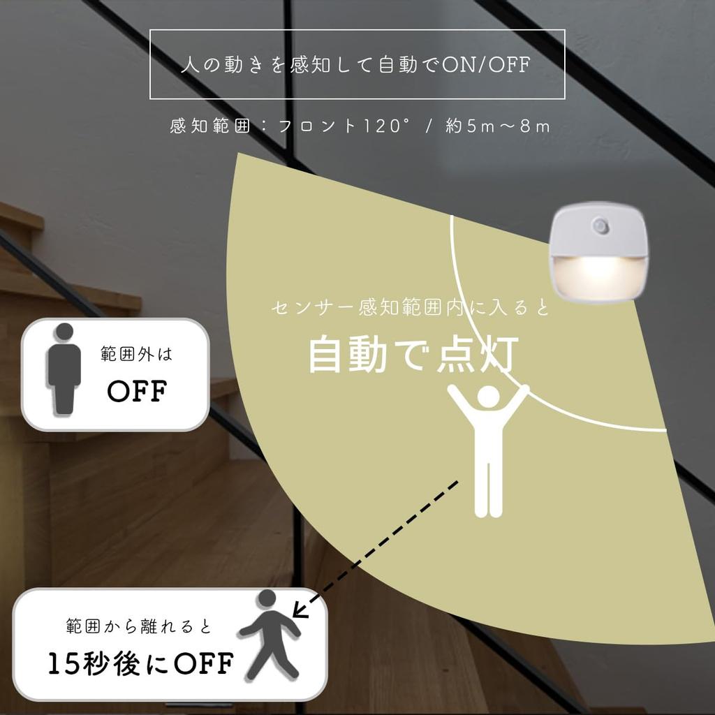Indoor Sensor Battery Motion Sensor Automatic Energy Emergency Wall Staircase No Outlet Indirect Warm Orange Light Light, Operated, Light, On/Off,