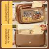 Pencil Case Cartoon Capybara Pen Bag Large Capacity Pencil Pouch Lovely Pencil Bag School Office Supplies for Student